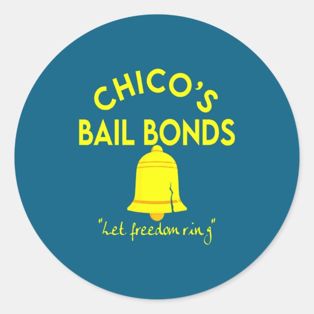 Sticker Rond Bad News Bears Chicos Bail Bonds  (Devant)