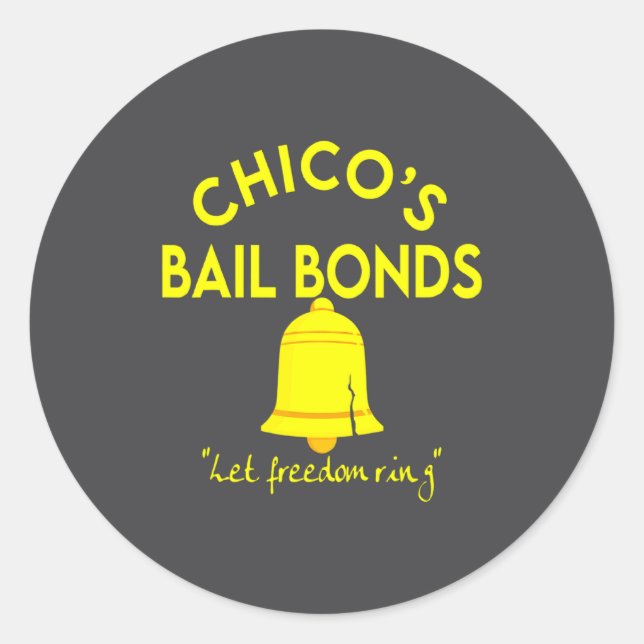 Sticker Rond Bad News Bears Chicos Bail Bonds  (Devant)