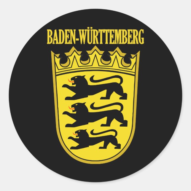 Sticker Rond Baden-Wurttemberg (Devant)