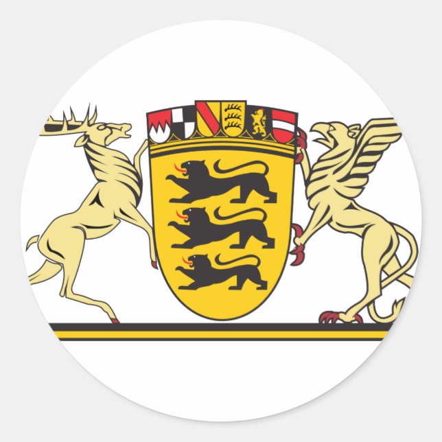 Sticker Rond badenwurtemberg_coa1 (Devant)