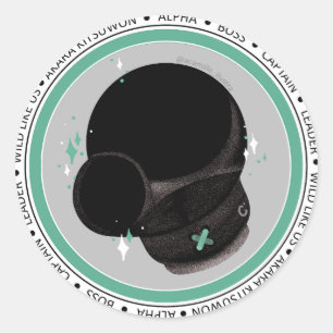 Sticker Rond Badge Akara - AC