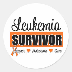 Sticker Rond Badge de survivant de la leucémie