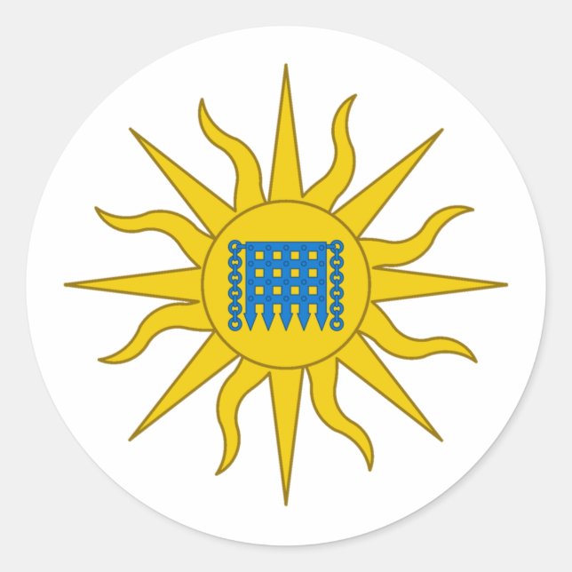 Sticker Rond Badge du canton de Summergate Populace (Devant)