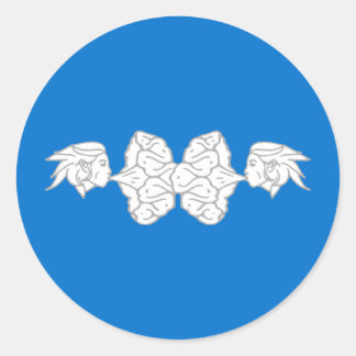 Sticker Rond Badge du Canton d'Elvegast Populace