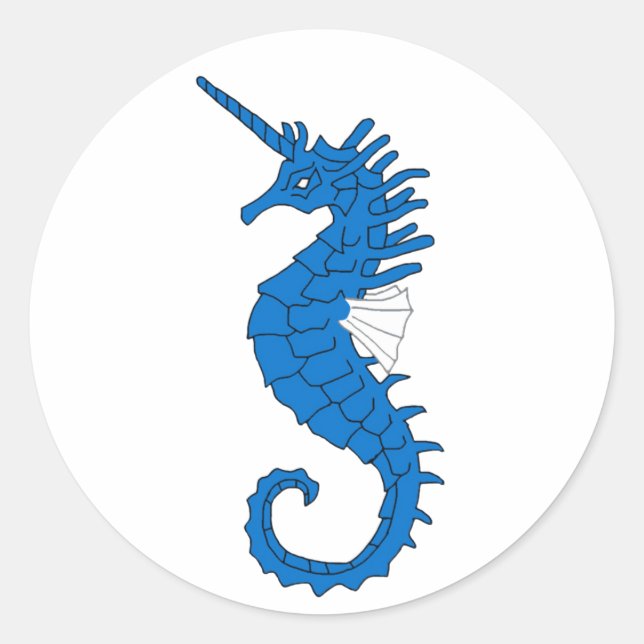 Sticker Rond Badge du royaume d'Atlantia Populace (Devant)