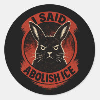 Badge Lapins Désapprobateurs – Abolir ICE