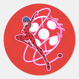 Sticker Rond Badge Miraculous Ladybug