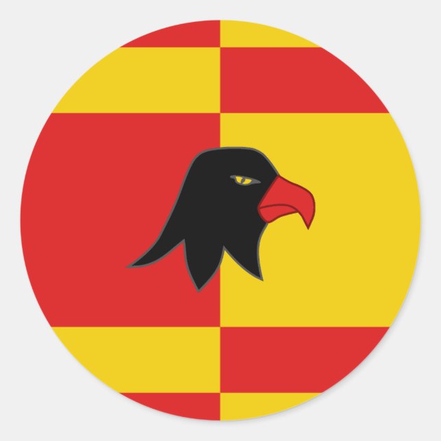 Sticker Rond Badge Populace du Canton de Falconcrée (Devant)