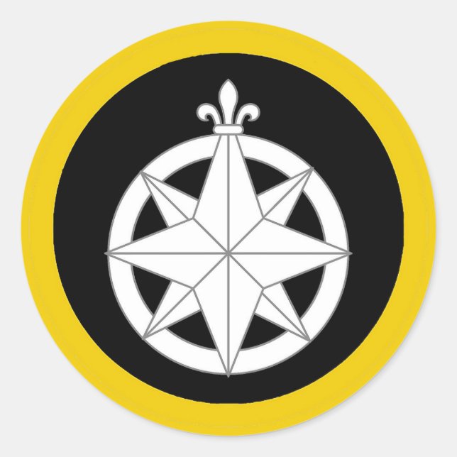 Sticker Rond Badge Populace du Royaume de Northshield (Devant)