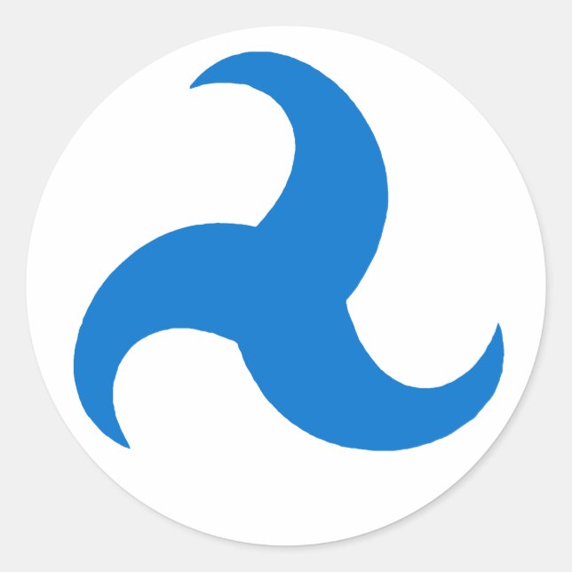 Sticker Rond Badge Populace du Royaume de Trimaris (Devant)