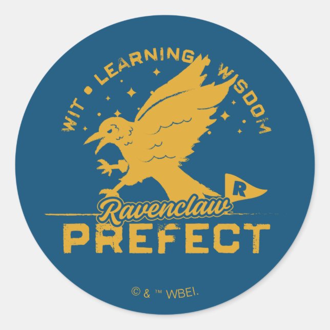 Sticker Rond Badge Préfet RAVENCLAW™ (Devant)