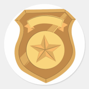 Sticker Rond Badge Sheriff