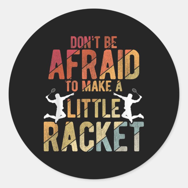 Sticker Rond Badminton  (Devant)