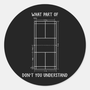 Sticker Rond Badminton Court Dimensions Funny Badminton Player