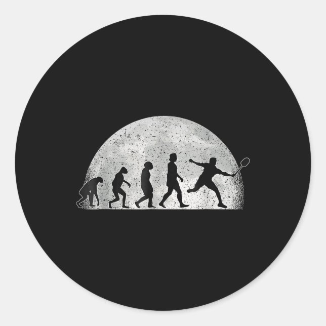 Sticker Rond Badminton Evolution - Lecteur Moon Badminton (Devant)