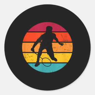Sticker Rond Badminton Squash Shutting Womens Badminton Player