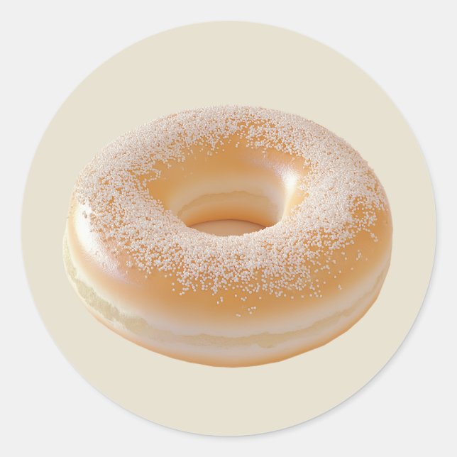 Sticker Rond Bagel classique salé (Devant)