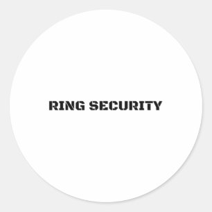 Sticker Rond Bague de sécurité Funny Mariage marié Groom Party 