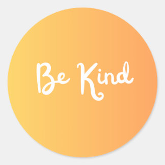 Sticker Rond Baguette Be Kind