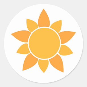 Sticker Rond Baguette de tournesol