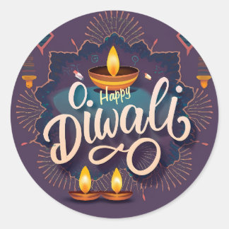 Sticker Rond Baguette Diwali