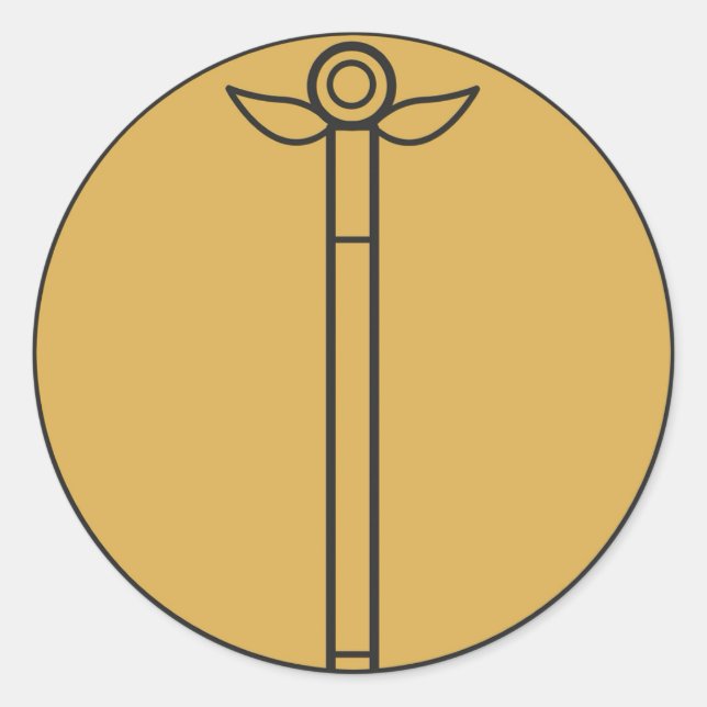 Sticker Rond Baguette magique (Devant)