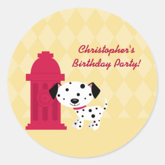 Sticker Rond Baguettes de fête d'anniversaire de djakma mignonn