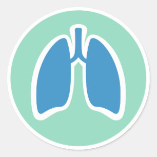 Sticker Rond Baguettes pulmonaires rondes pulmonaires pulmonair