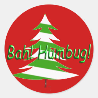 Sticker Rond Bah ! Humbug !