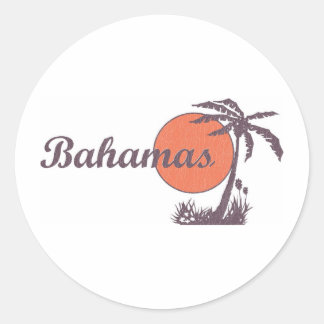 Sticker Rond Bahama Worn