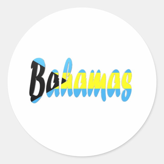 Sticker Rond Bahamas (Devant)