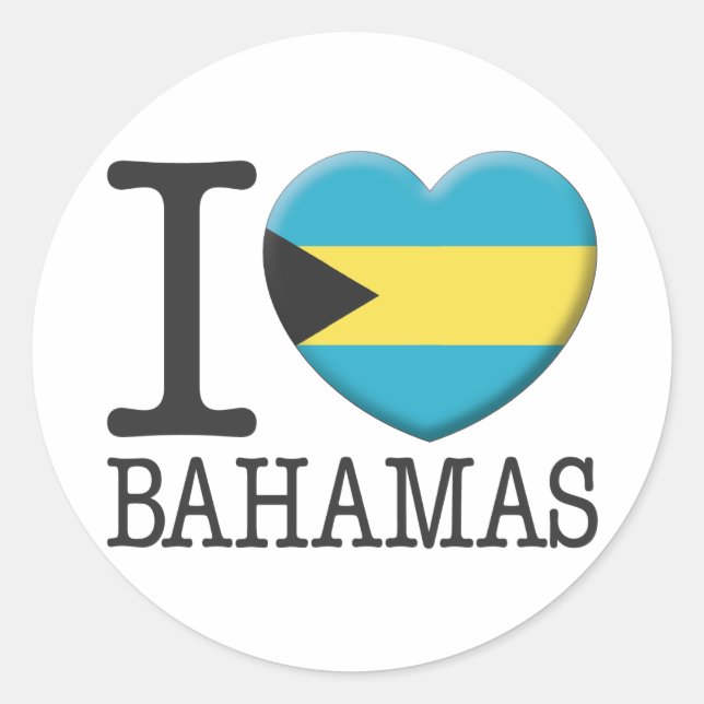 Sticker Rond Bahamas (Devant)