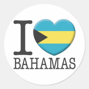 Sticker Rond Bahamas