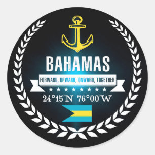 Sticker Rond Bahamas