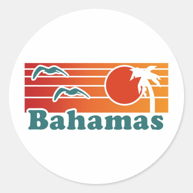Sticker Rond Bahamas (Devant)