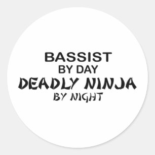 Sticker Rond Baid Deadt Ninja par nuit