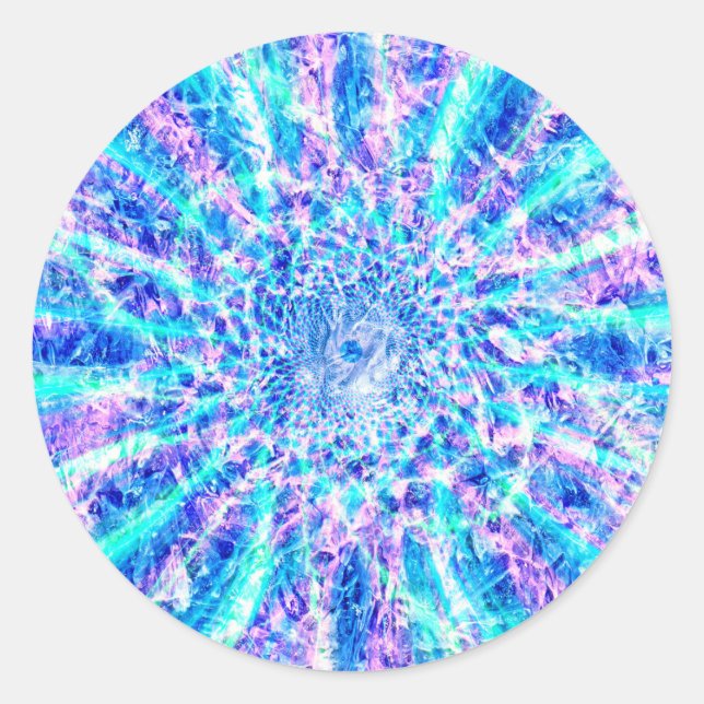 Sticker Rond Baies de glace (Devant)