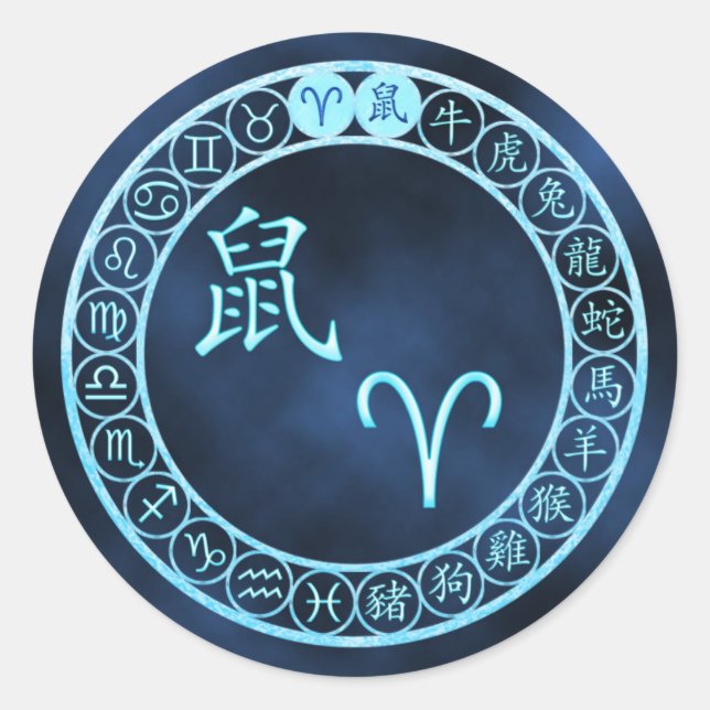 Sticker Rond Baies/Rat (Devant)