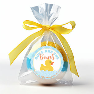 Sticker Rond Bain Bombe Caoutchouc Baby shower Ducky Favoriser