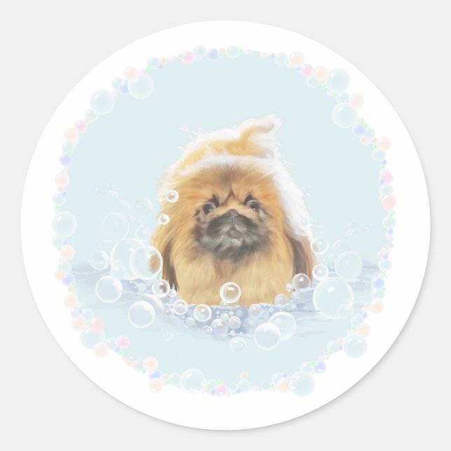 Sticker Rond Bain Moussant (Devant)