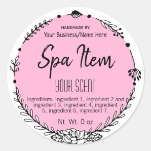 Sticker Rond Bain Personnalisable De Couleur Et Spa