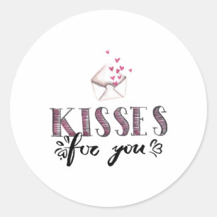 Sticker Rond Baisers pour