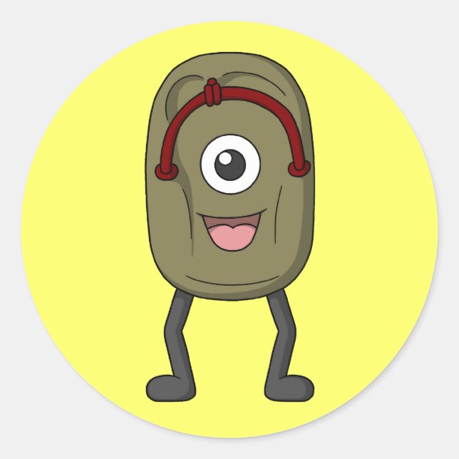 Sticker Rond Bake-zouri (Sandale Fantôme) (Devant)