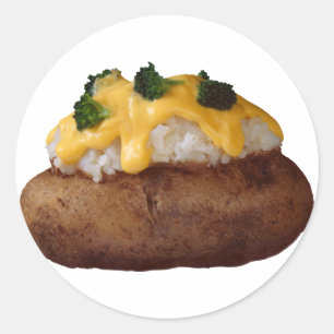 Sticker Rond Baked potato