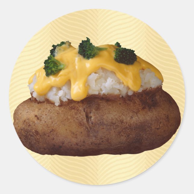 Sticker Rond Baked potato (Devant)