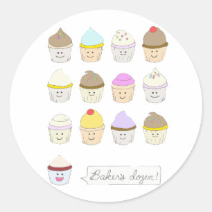 Sticker Rond Baker douzaine