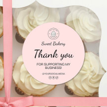 Bakery Custom Logo Thank You Business 