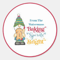 Baking Spirits Bright Cookie Red Christmas