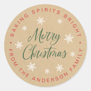 Sticker Rond Baking Spiritueux Bright Homeade Baking