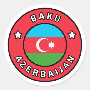 Sticker Rond Bakou Azerbaïdjan